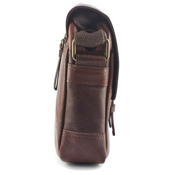 Vīriešu ādas crossbody soma EL FORREST MB11-22, brūna