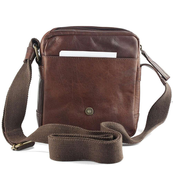 Vīriešu ādas crossbody soma EL FORREST MB11-22, brūna