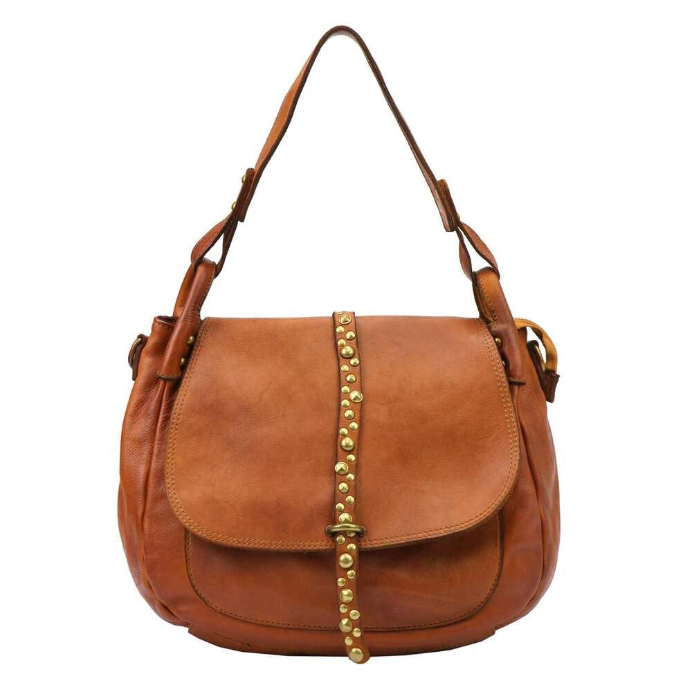 Moteriška odinė crossbody rankinė VS 006, ruda