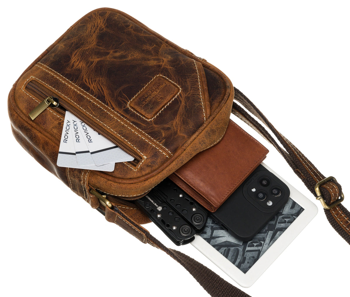 Odinė rankinė PTN, rusva F29