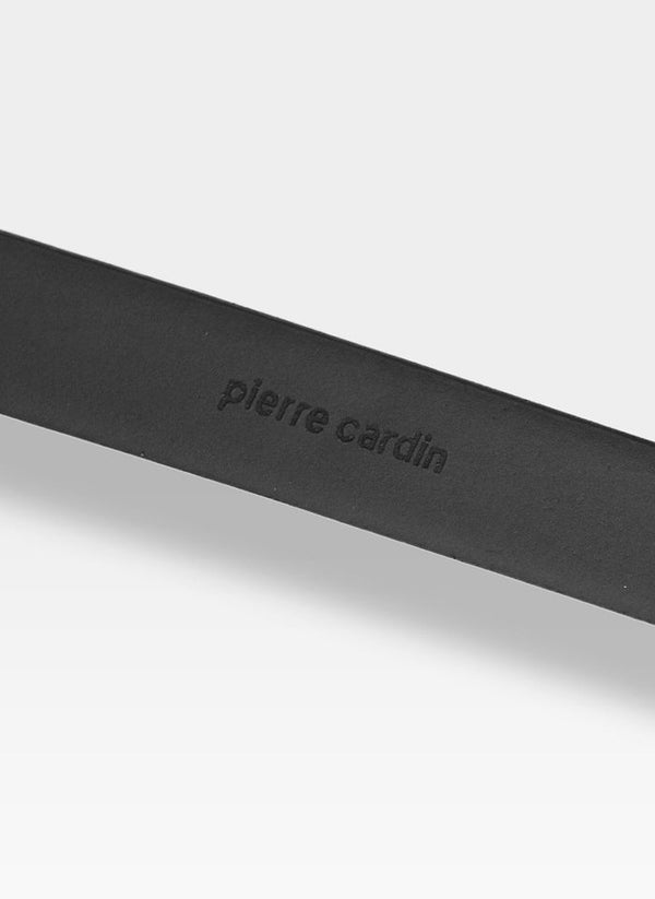 Vīriešu ādas josta Pierre Cardin, melna D49