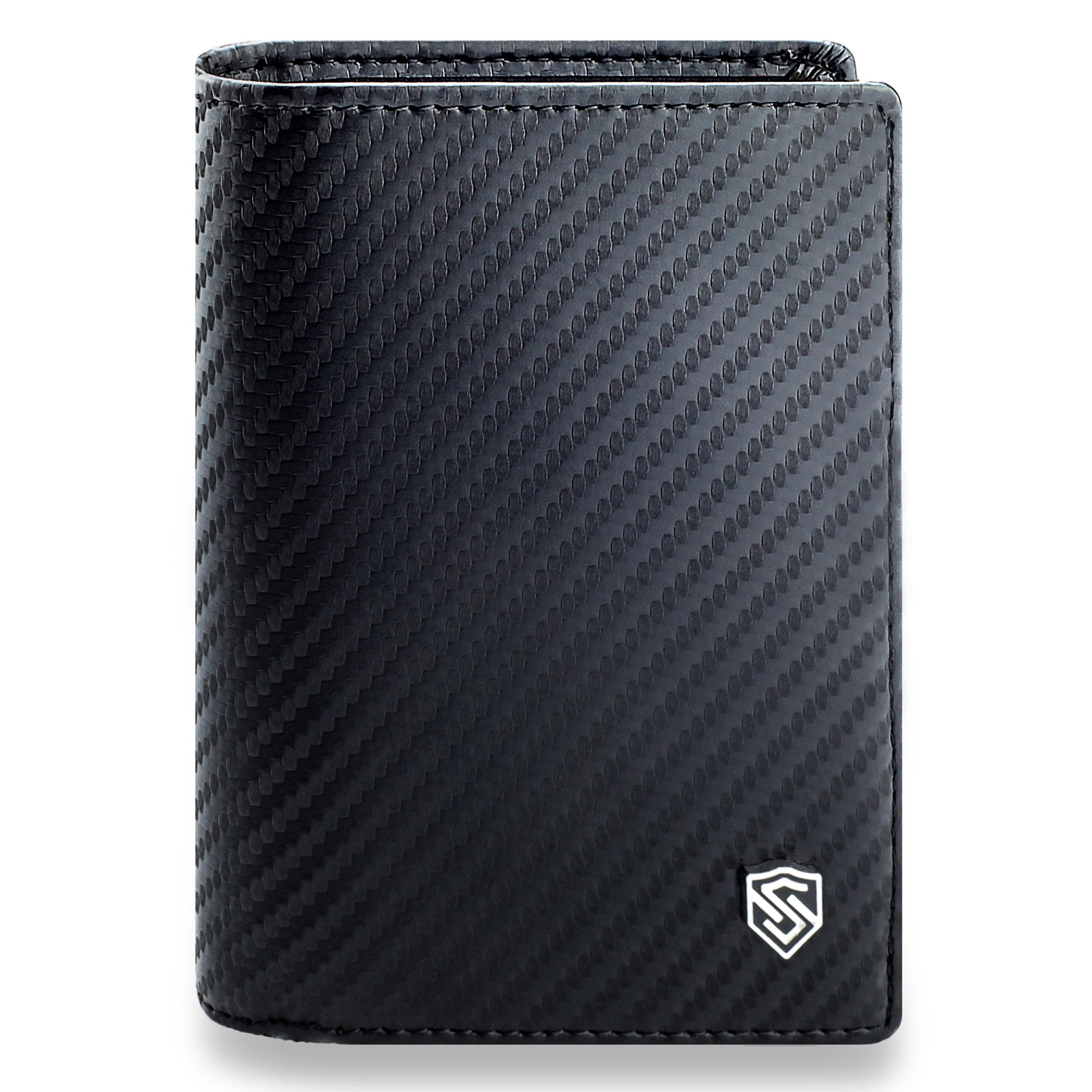 Vīriešu ādas maks Stevens 326 Carbon, melns S188