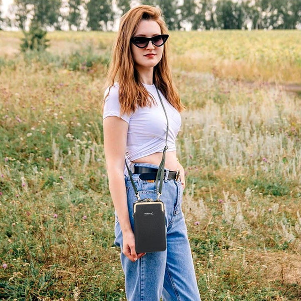 Mini maciņš, rokassoma sievietēm D27, melns D1912