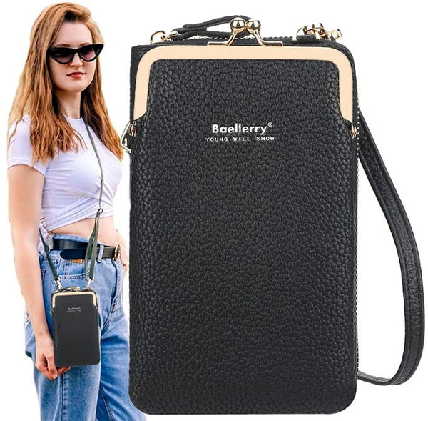 Mini maciņš, rokassoma sievietēm D27, melns D1912