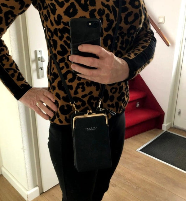 Mini maciņš, rokassoma sievietēm D27, melns D1912