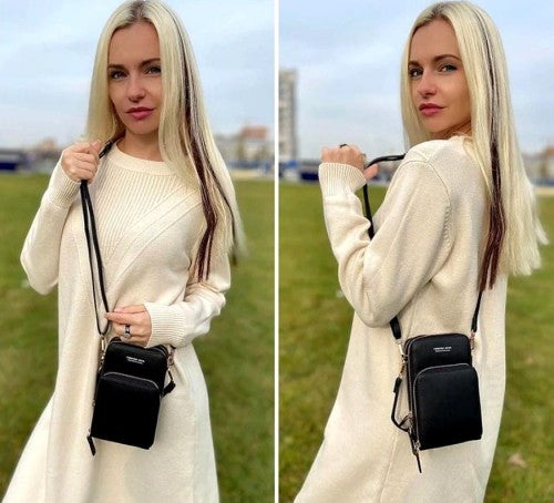 Maza sieviešu rokassomiņa U98 melna N126