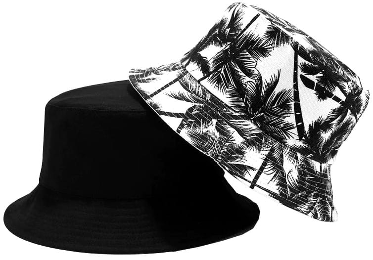 Divpusēja cepure ar rāvējslēdzēju M16, melna/balta