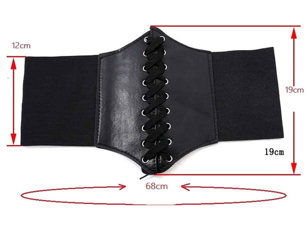 Sieviešu korsetes josta T125, melna N82