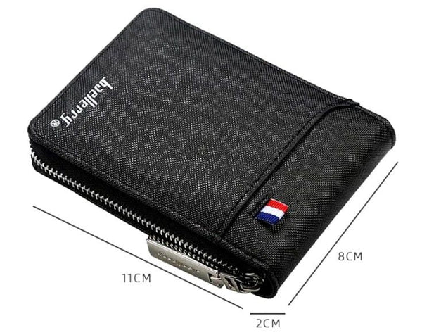 Vīriešu karšu maciņš B40, melns S1066