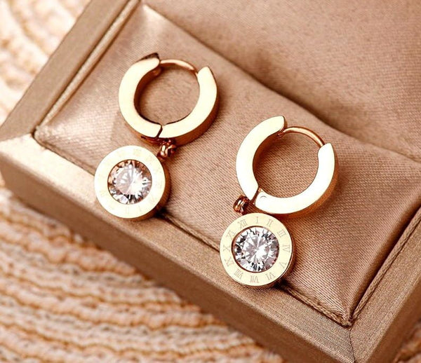 Sieviešu auskari N8-2, zelts