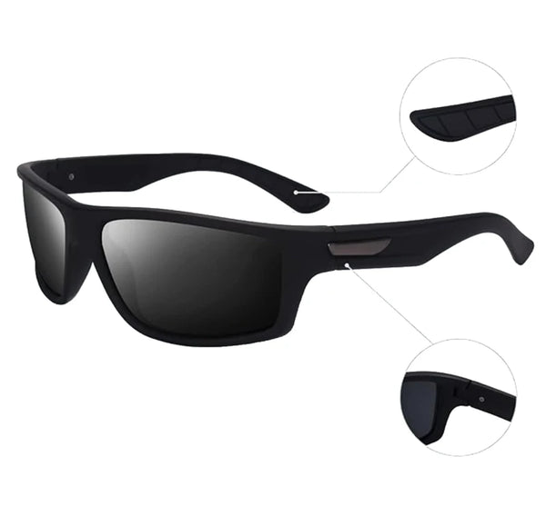 Polarizētas sporta saulesbrilles Y81 melnas 