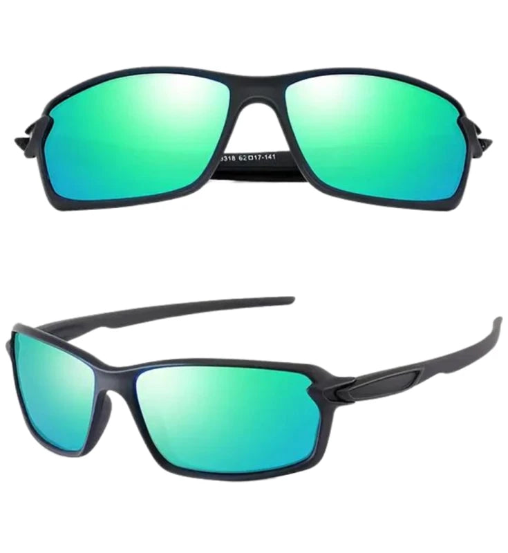 Polarizētas sporta saulesbrilles vīriešiem T33 zaļas