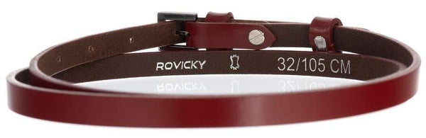 Siauras moteriškas odinis diržas suknelei Rovicky D23045