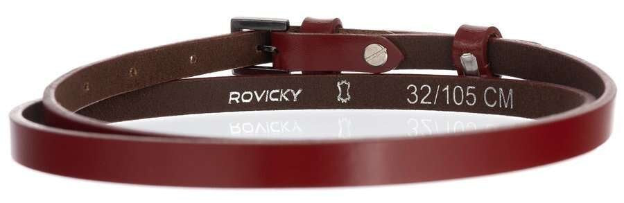 Siauras moteriškas odinis diržas suknelei Rovicky D23045