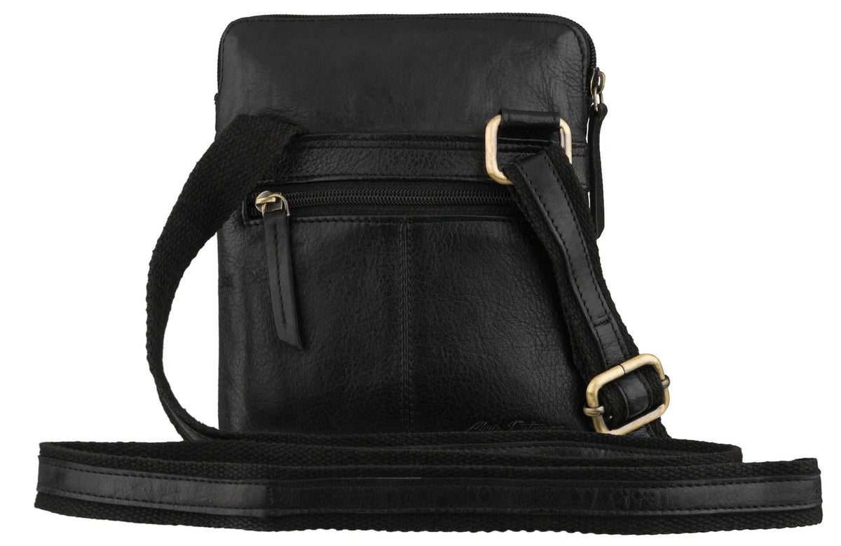 Odinė rankinė su dėklu PTN, juoda B45