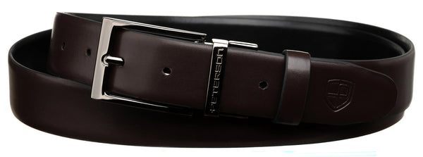 2 sagčių ir dirželio rinkinys juodas/tamsiai rudas PTN L479