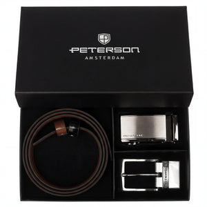 2 sagčių ir dirželio rinkinys PTN, juodai rudas M8