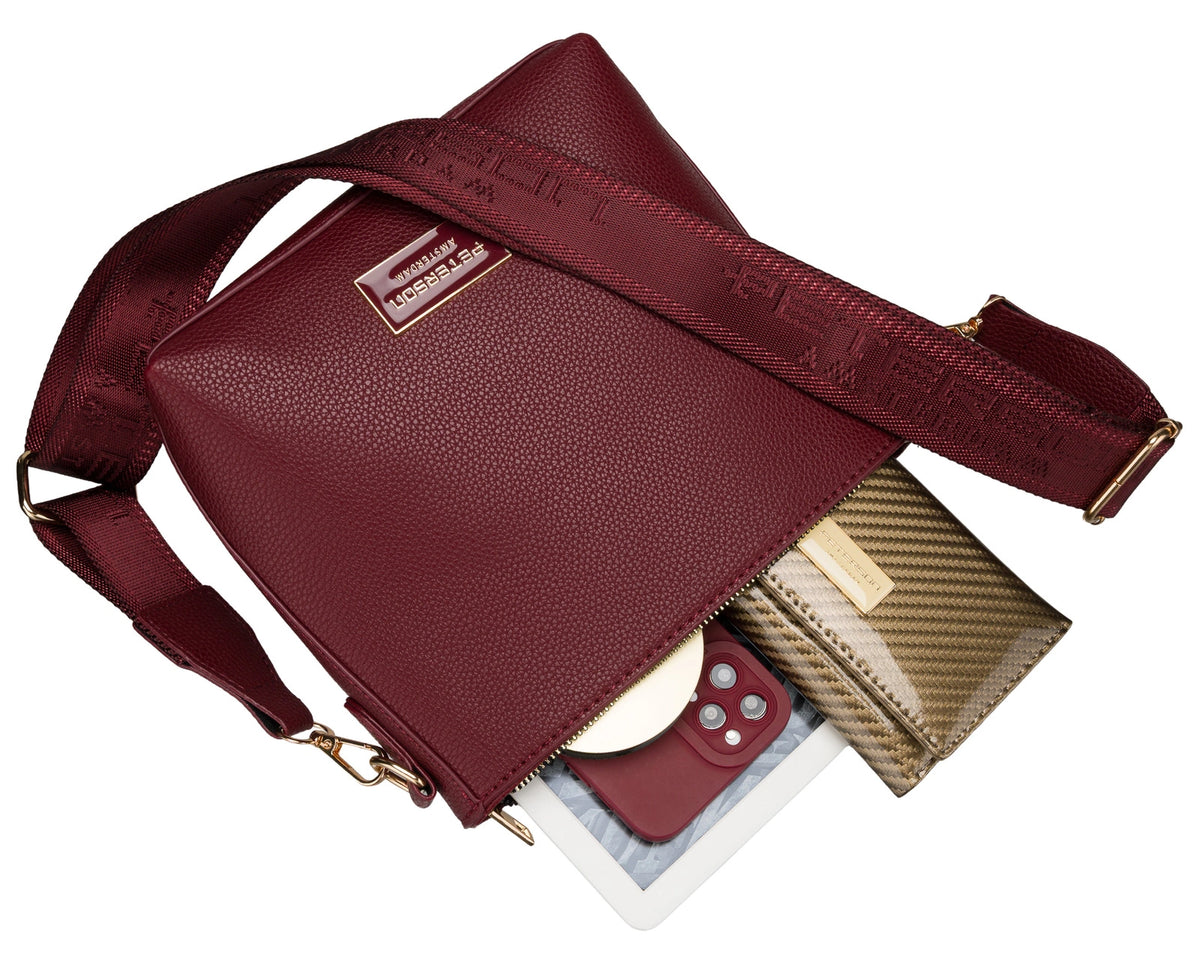 Moteriška bordo PU rankinė PTN H592