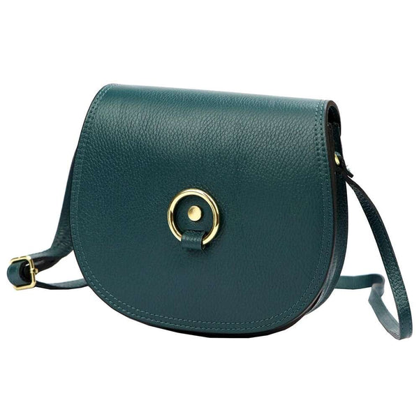 Sieviešu ādas somiņa Florence 38, zila, crossbody stila