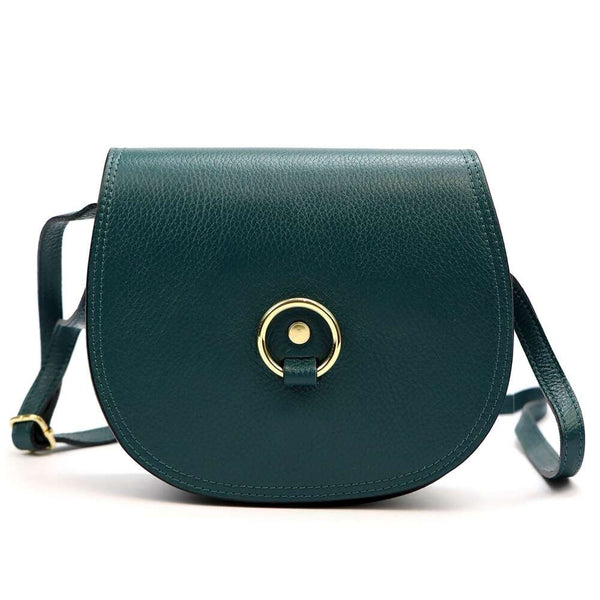 Sieviešu ādas somiņa Florence 38, zila, crossbody stila