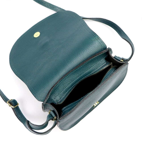 Sieviešu ādas somiņa Florence 38, zila, crossbody stila
