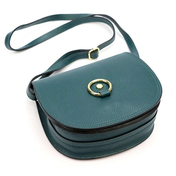 Sieviešu ādas somiņa Florence 38, zila, crossbody stila