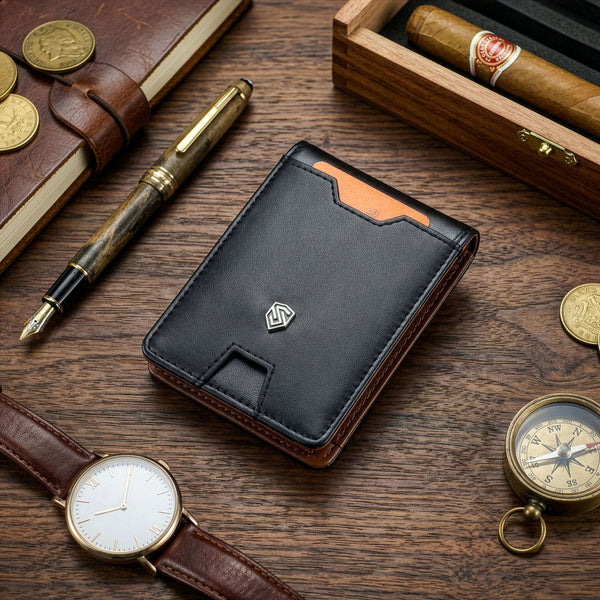 Vīriešu plāns maks, karšu turētājs ar RFID S22