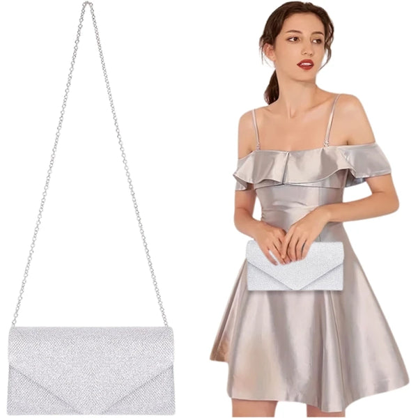 Sieviešu rokassoma E40, sudraba krāsā R284