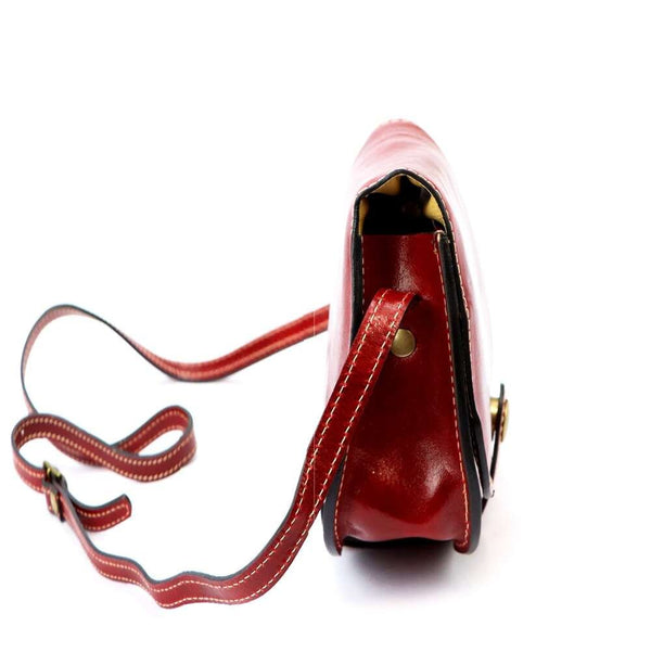 Sieviešu ādas rokassoma Florence ART. 882, sarkana, crossbody