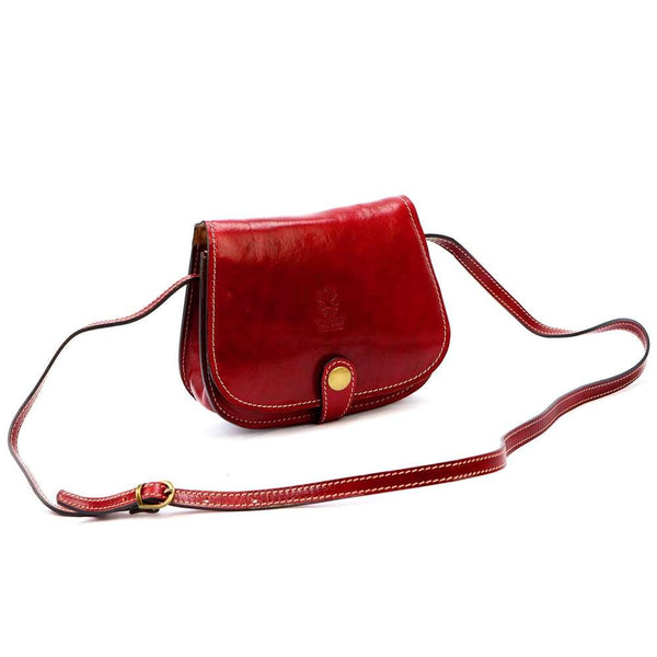 Sieviešu ādas rokassoma Florence ART. 882, sarkana, crossbody