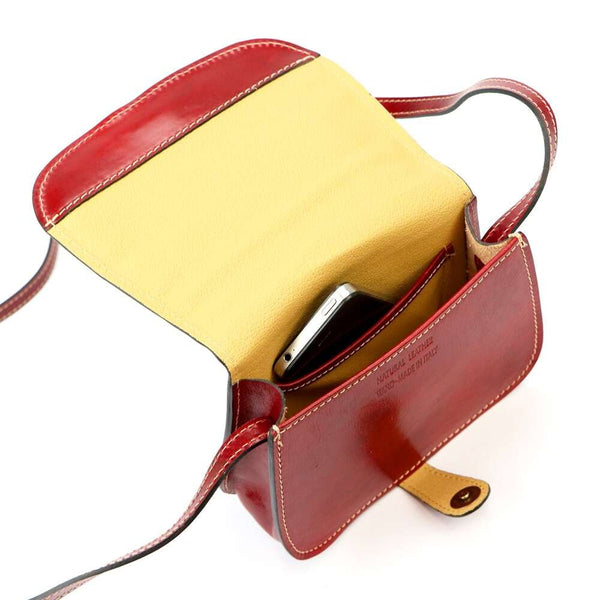 Sieviešu ādas rokassoma Florence ART. 882, sarkana, crossbody