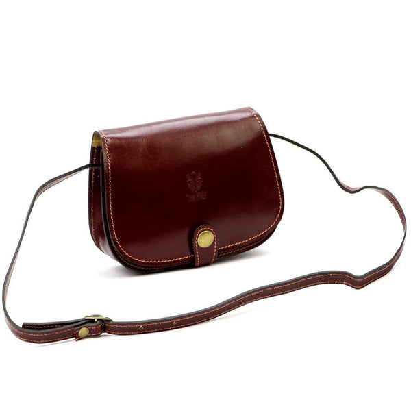 Moteriška odinė rankinė Florence ART. 882, kaštoninė, crossbody