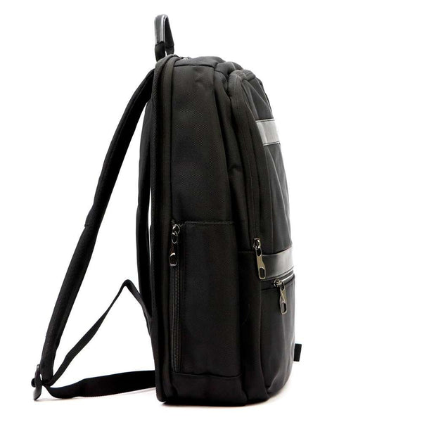 Unisex pilsētas mugursoma B.Cavalli BC1325, melna, ietilpīga, A4