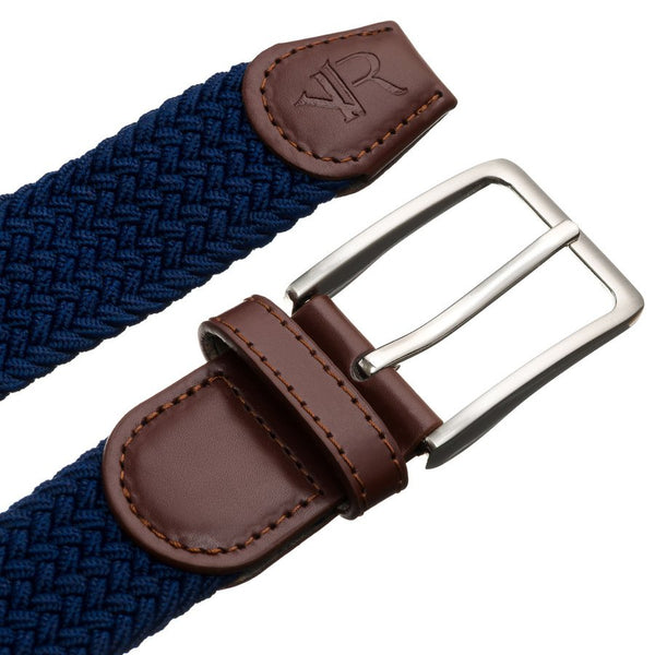 Unisex medžiaginis diržas Rovicky, tamsiai mėlynas D33993