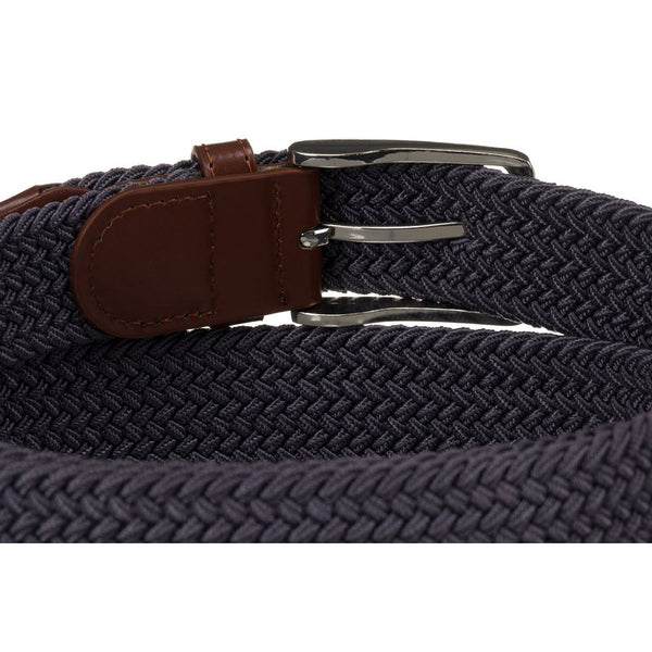 Unisex pilkas medžiaginis diržas su klasikine sagtimi Rovicky D33996