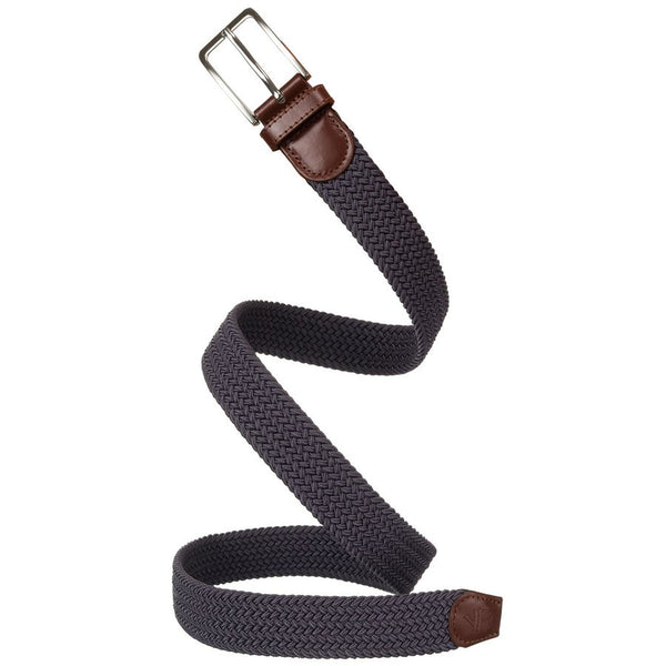 Unisex pilkas medžiaginis diržas su klasikine sagtimi Rovicky D33996