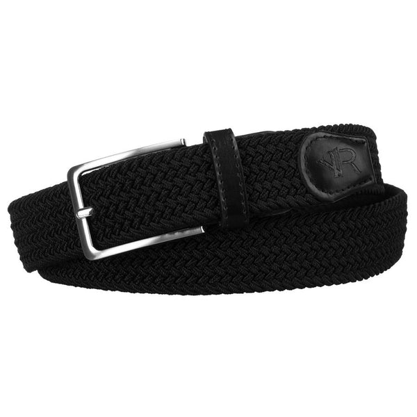 Pintas elastinis tekstilinis diržas Rovicky, juodas D33998