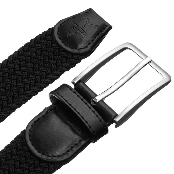 Pintas elastinis tekstilinis diržas Rovicky, juodas D33998