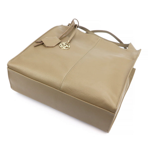 Moteriška didelė odinė shopper tipo rankinė Gregorio 1725, taupe, A4
