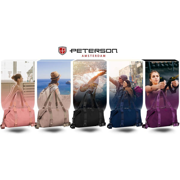 Violetinis sportinis krepšys Peterson iš poliesterio RT28