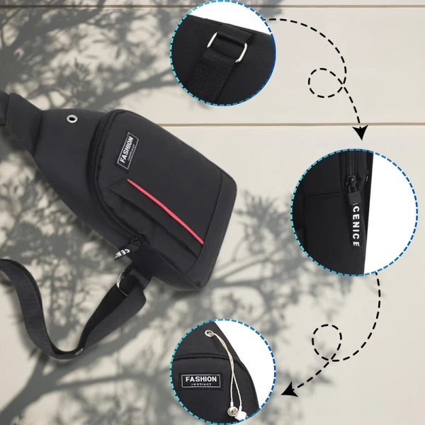 Maza sporta mugursoma vīriešiem L132, melna R279