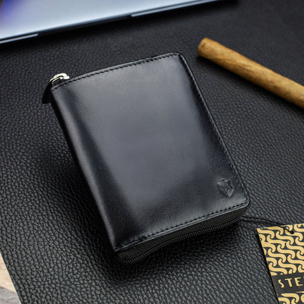 Vīriešu vertikāls ādas maks Stevens S17