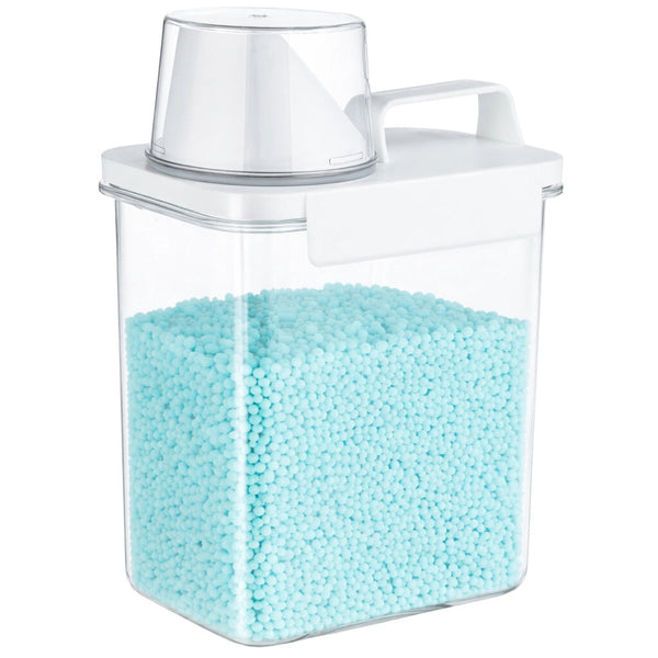Universalus laikymo indas 1800 ml su dozatorium ir matavimo puodeliu, skaidrus