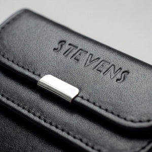 Maža moteriška odinė piniginė su RFID apsauga STEVENS, juoda D40038