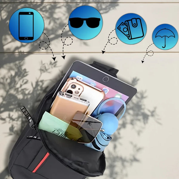 Maza sporta mugursoma vīriešiem L132, melna R279