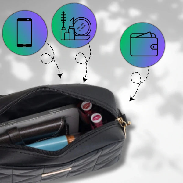 Sieviešu rokassoma B15, melna R326