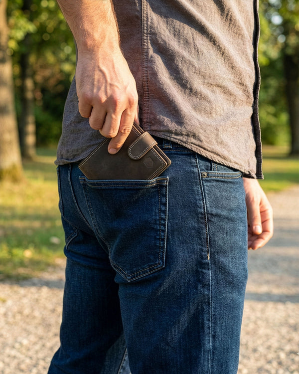 Vīriešu ādas maks Stevens S190 