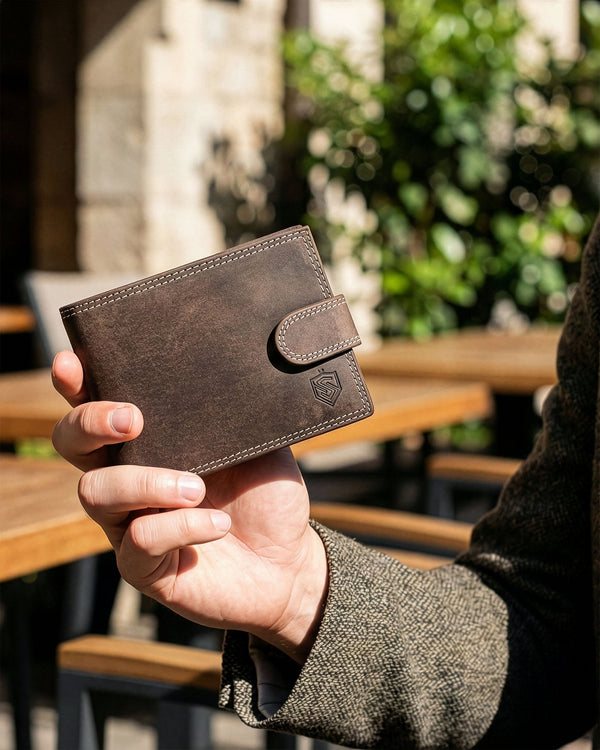 Vīriešu ādas maks Stevens S190 