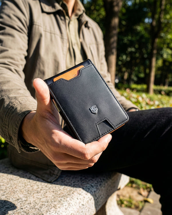Vīriešu plāns maks, karšu turētājs ar RFID F02 S20