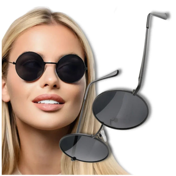 Klasikiniai apvalūs akiniai nuo saulės „Lenon“ – UV400, unisex